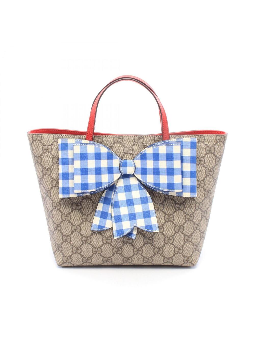 Gucci Childrens Gg Supreme Ribbon Tote #339736G68B